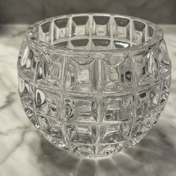 Glass block style vase candy dish bowl paper weight? - Picture 4 of 6